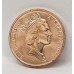 AUSTRALIA 1990 . TWO 2 CENTS COIN . FRILLED NECK LIZARD